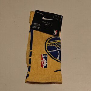 Nike NBA ELITE Crew Basketball Socks DRI-FIT Size Large Golden State Warriors